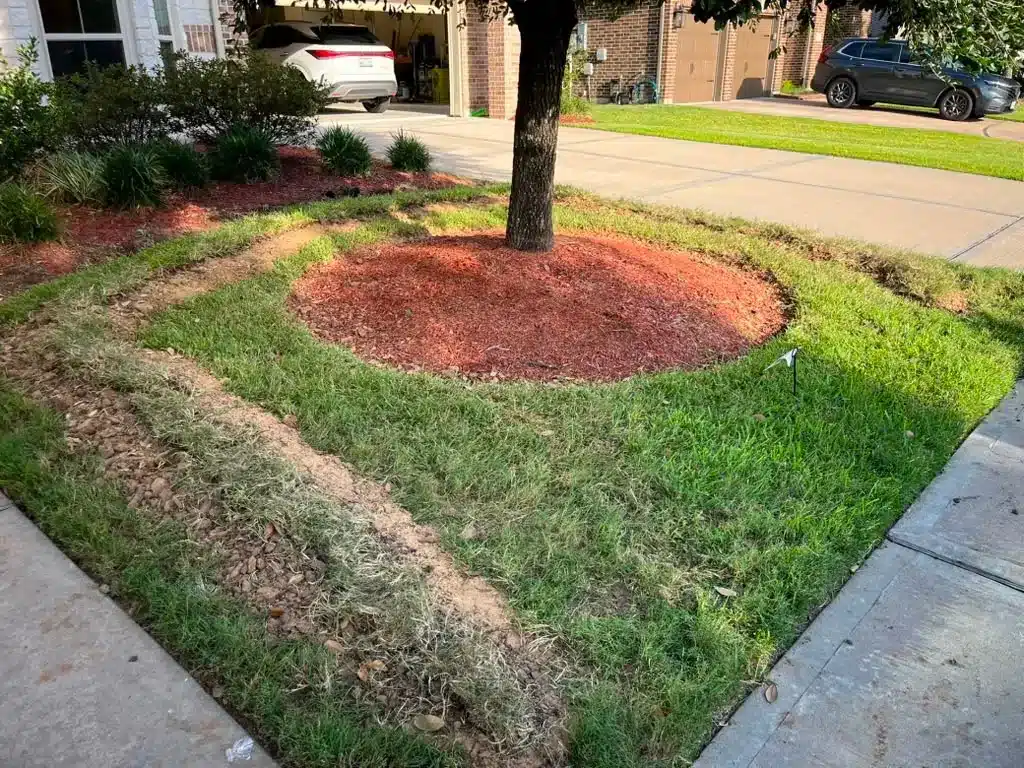 root-barrier-installation-front-yard-tree-houston-tx